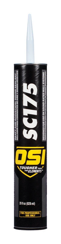 Sc175 28 Oz. White Acoustical Sound Elastomeric Sealant For Draft And Smoke Insulation