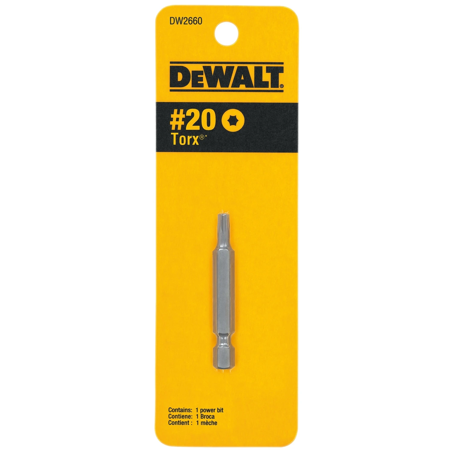 T20 Torx Drive Power Bit, 2 In.