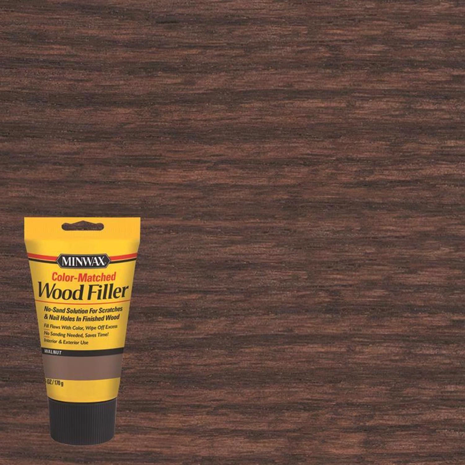 Stainable Wood Filler, Walnut, 6 oz.