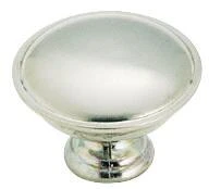 Allison Round Cabinet Knob 1-5/16 In. Brushed Chrome, Zinc, 1 Pk, Model 14403sch