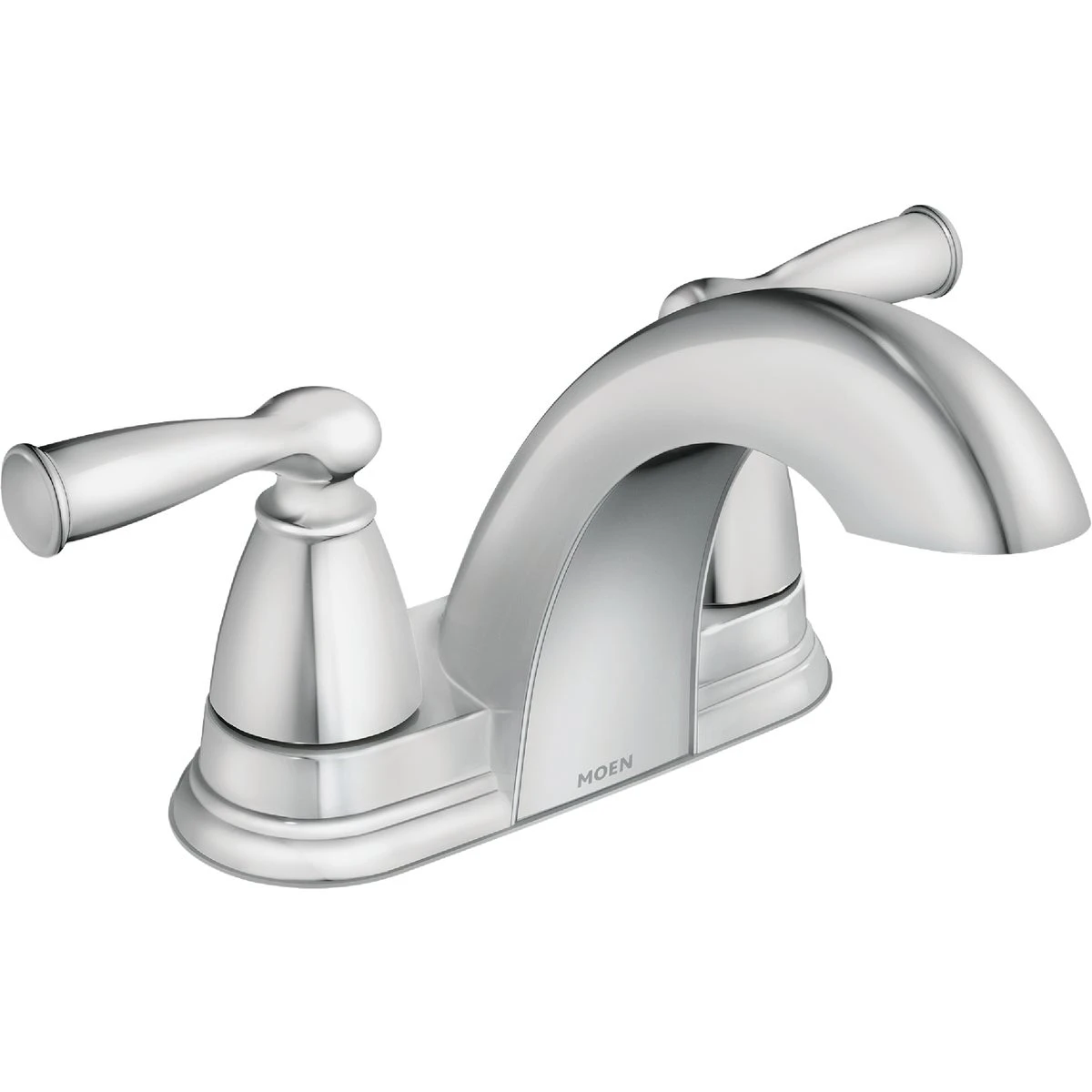 Moen Banbury Series 84942 Centerset Bathroom Faucet, 1.2 gpm, 2-Faucet Handle, 3-Faucet Hole, Metal, Chrome-Plated