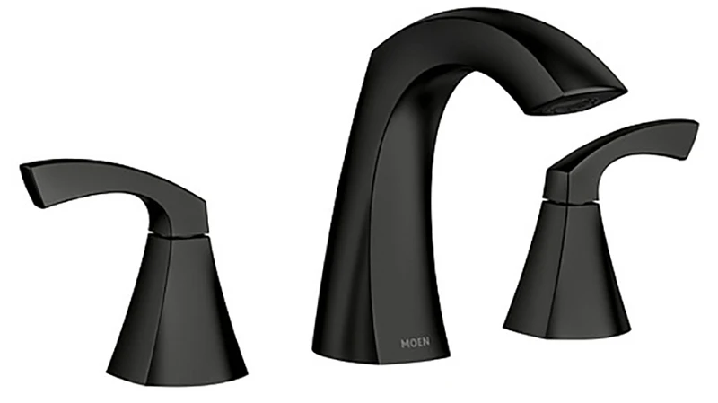 Lindor 2-Handle, High-Arc Bathroom Faucet, Matte Black