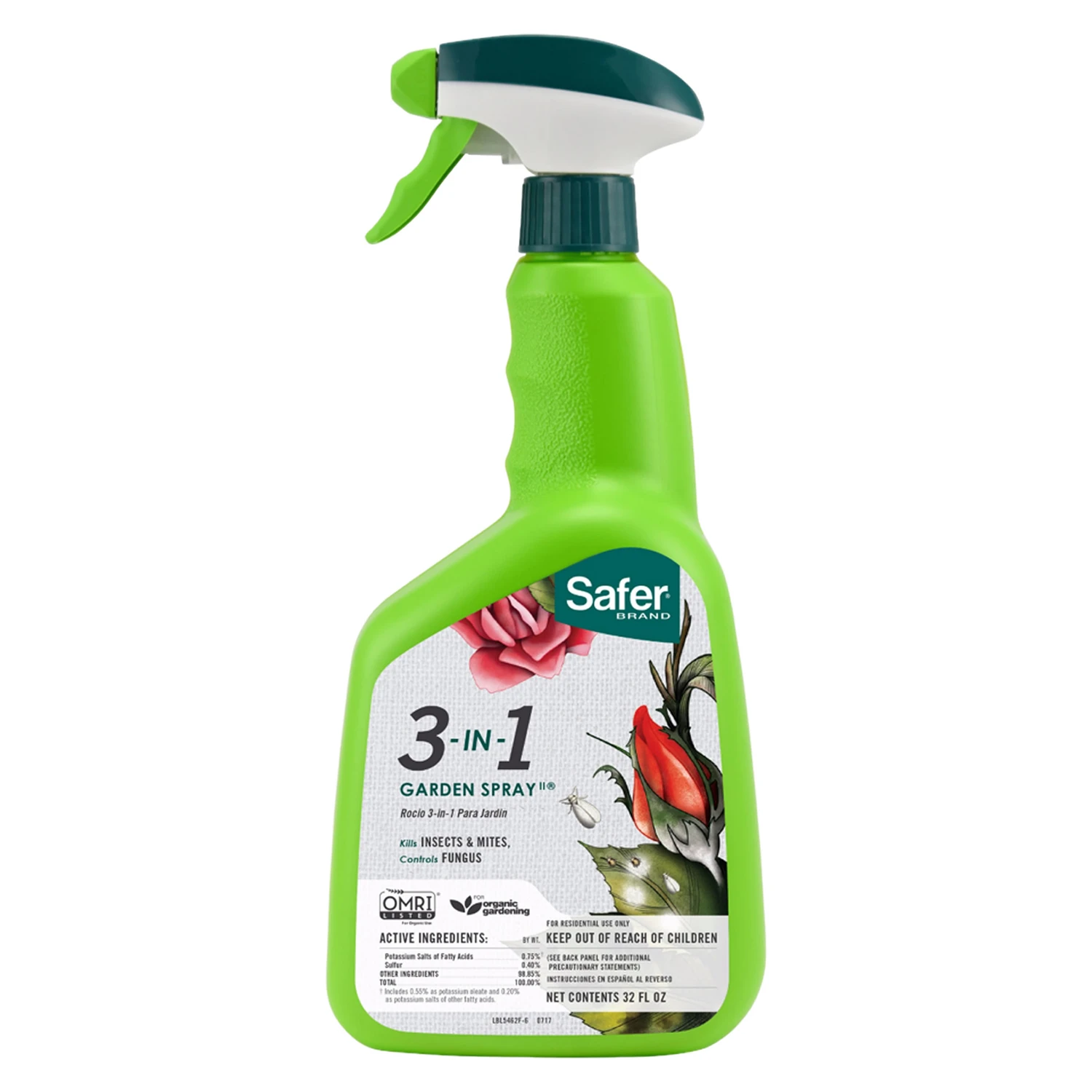 3-in-1 24 Oz. Ready To Use Trigger Spray Insecticidal Soap With Fungicide