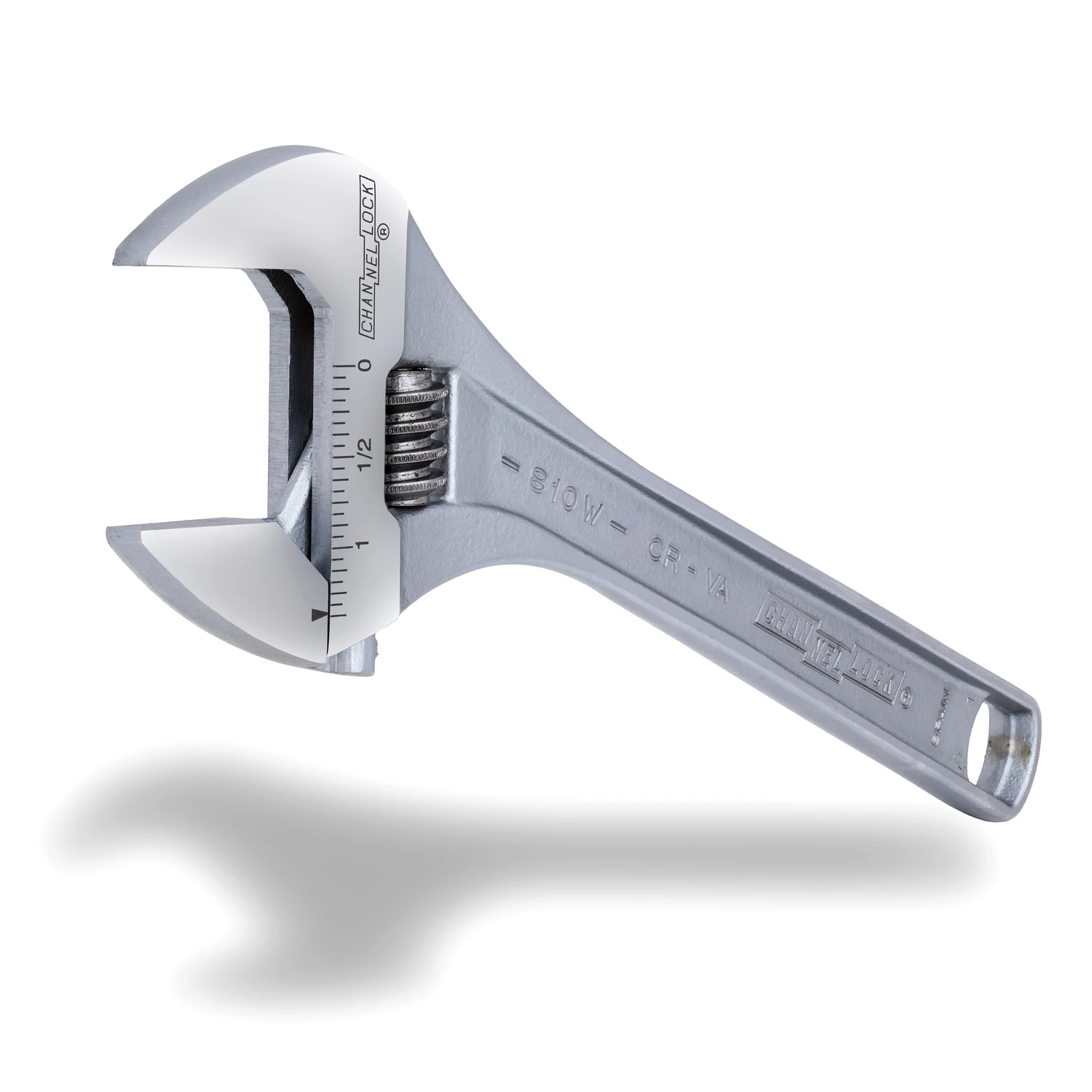 Channellock 10 In. Adjustable Wrench, Chrome Vanadium Steel, 1.38 In. Jaw Capacity