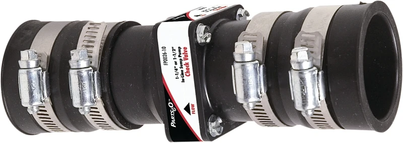 Parts2O Sump Pump Inline Check Valve, 1.25 & 1.5-In