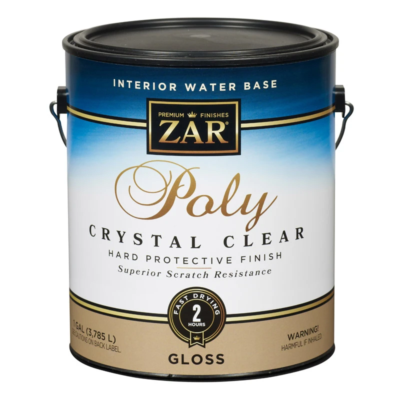 Interior Polyurethane, Water-Based, Crystal Clear Gloss, 1 Gallon