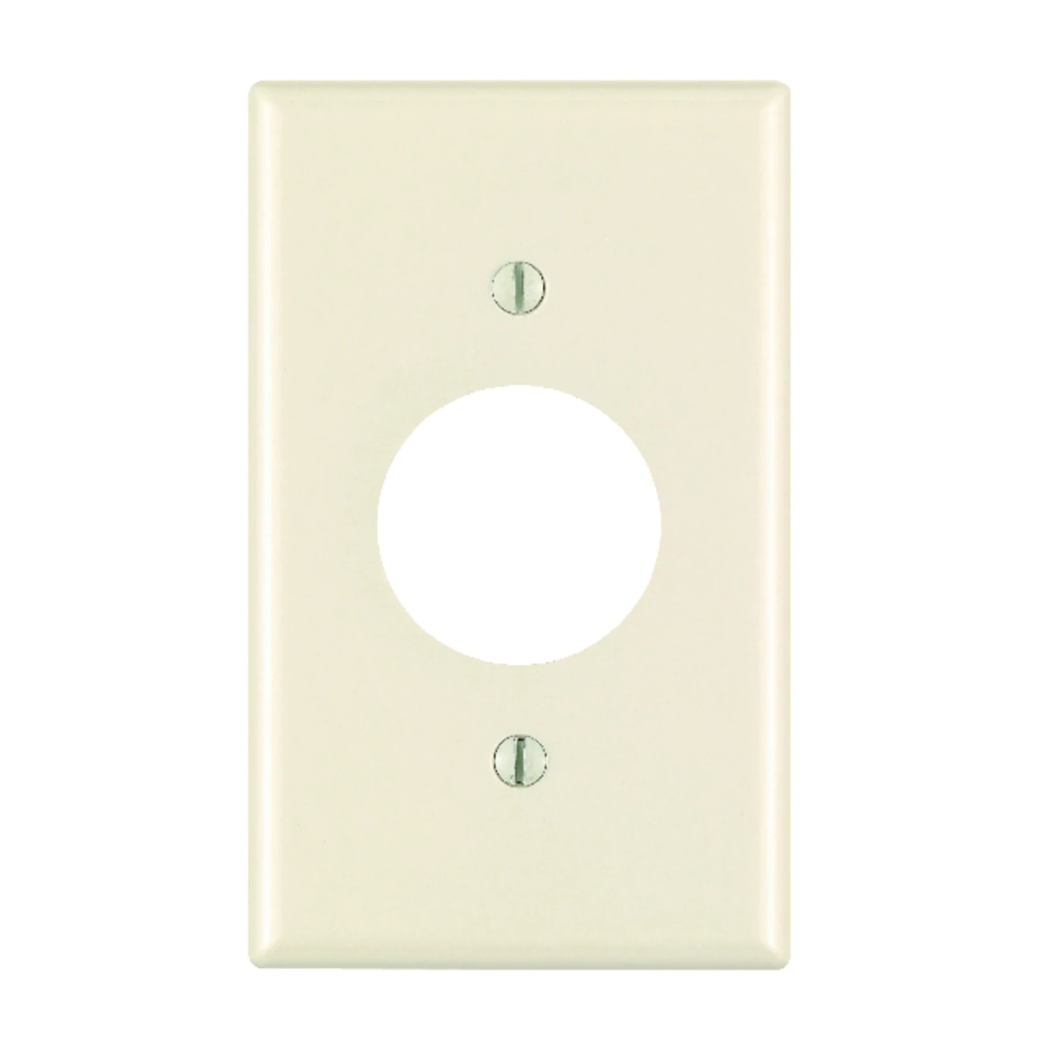 Leviton 78004 Wallplate, 4-1/2 in L, 2-3/4 in W, Standard, 1-Gang, Thermoset, Light Almond, Smooth, Device Mounting
