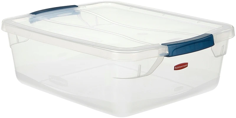 Cleverstore 16 Qt. Clear Tote With Latching Lid - Rmcc160000