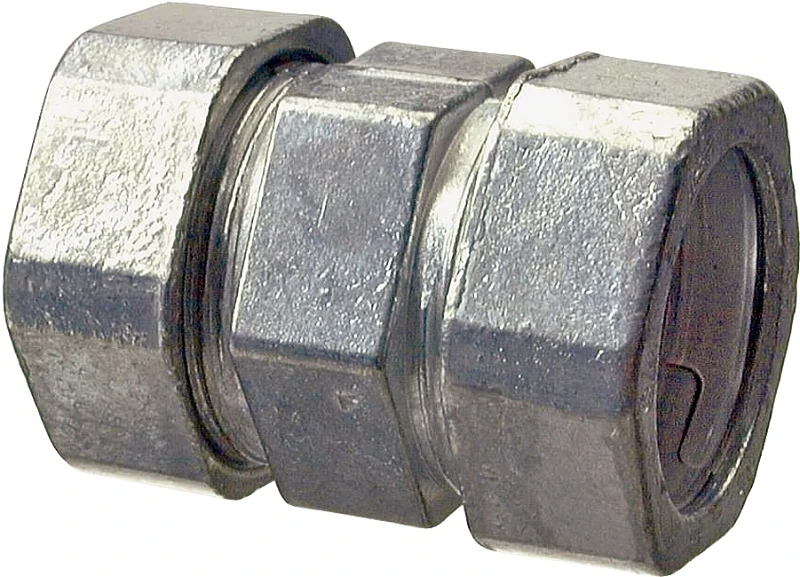 Halex 22221 EMT Coupling, 1/2 in Compression, 5 in OD, Zinc, Galvanized