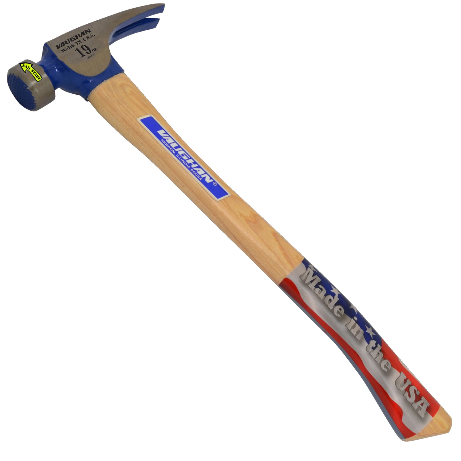 19 Oz. Milled-face California Framing Hammer With Hickory Handle, 17 In.
