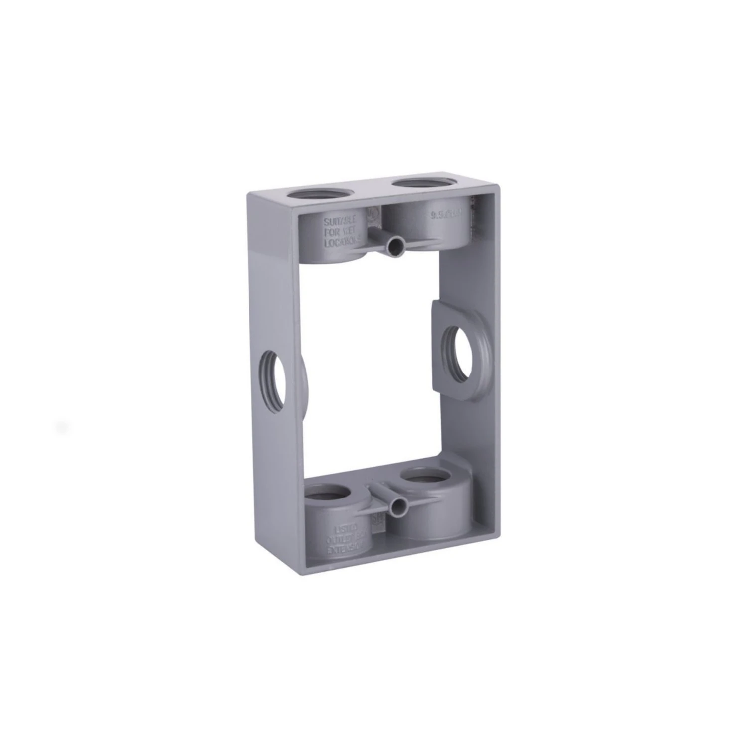 6-outlet 1/2 In. Npt Die-cast Aluminum Weatherproof Outdoor Box Extension Adapter