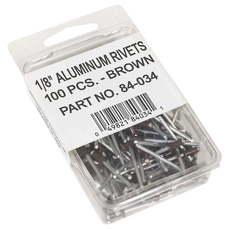 Amerimax 84034 Gutter Rivet, 1-1/2 in L, Aluminum