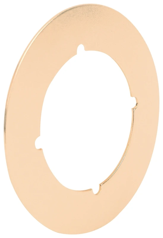 Polished Brass Back Plate, 3-1/2 In. Diameter, 2-1/8 In. Bore, 1 Pk