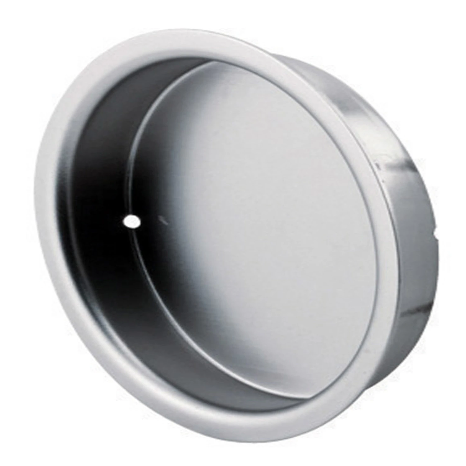 Prime-Line N 7206 Door Pull, 2 in Dia, 5/16 in D, Steel, Satin Nickel