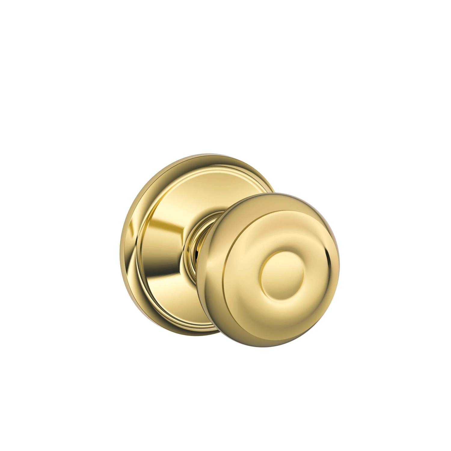 Georgian Bright Brass Passage Lockset Ansi Grade 2 1-3/4 In. F10geo605