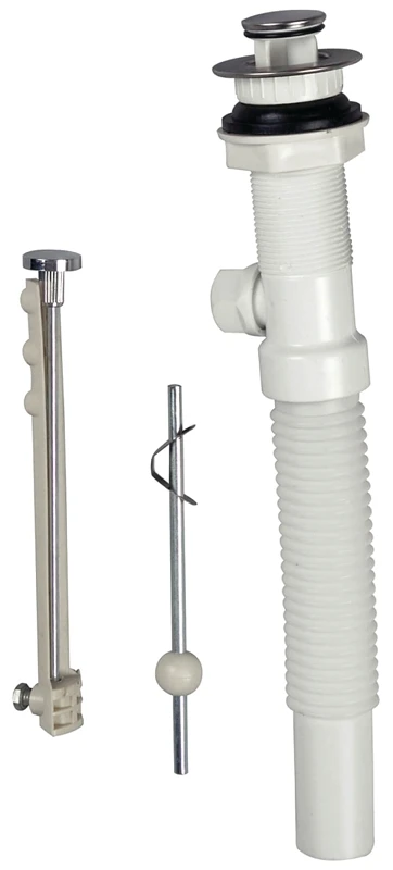 88116 Universal Flexible Pop-up Drain Assembly With Lift Rod & Plunger, 2 In.