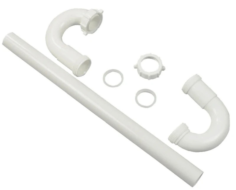 51665 Universal S-trap 1-1/4 Inch White With Nuts And Washers