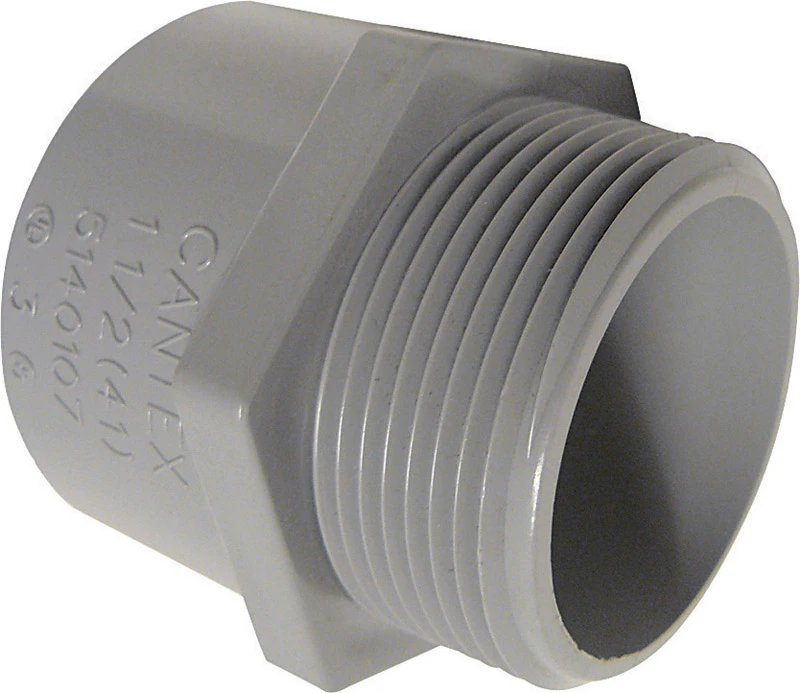Cantex 1 in. Dia. PVC Male Adapter 1 pk