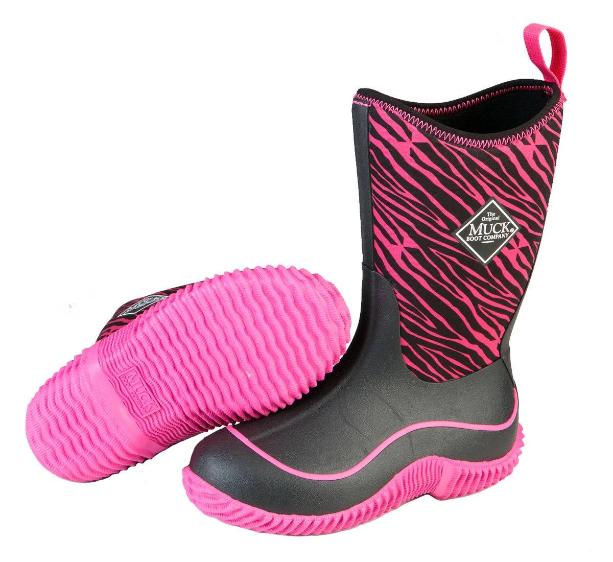 Hale Kids Waterproof Winter Boots, Pink Zebra, Size 3 M