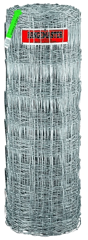 6773 Field Fence, 330 Ft L, 47 In H, 14 Ga Galvanized Steel