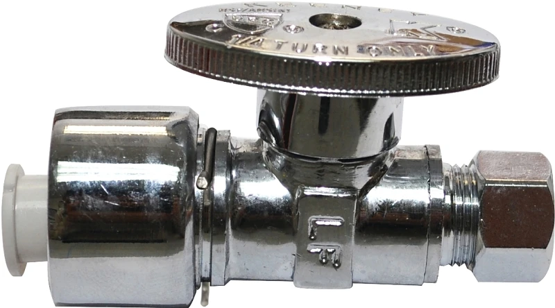 1/2 Cts X 3/8 Compression Straight Stop Valve Model Pp2068polfbg