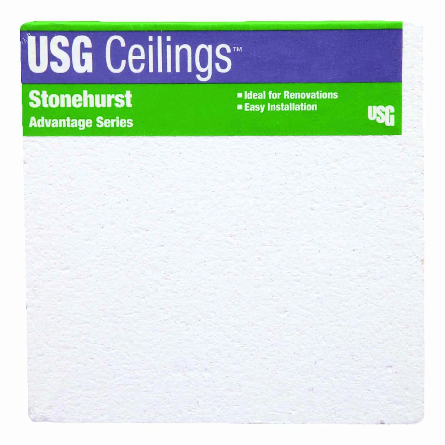 2 Ft. X 4 Ft. White Mineral Fiber Ceiling Tile (8-pack, Class A Fire Rated)