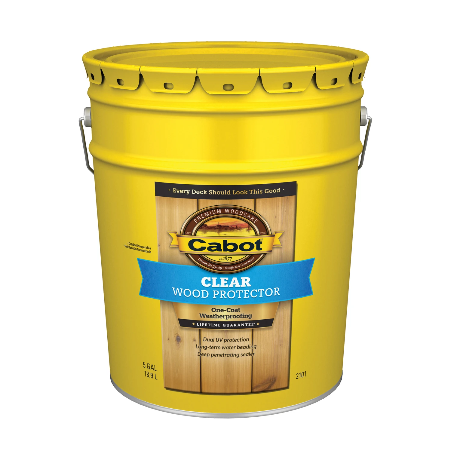 Clear Water-based Wood Protector 5 Gallon - Deep Penetrating Uv Protection