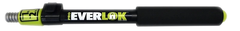 Pro Everlock Extension Pole, 1 To 2 Feet, Aluminum, Foam-padded Handle