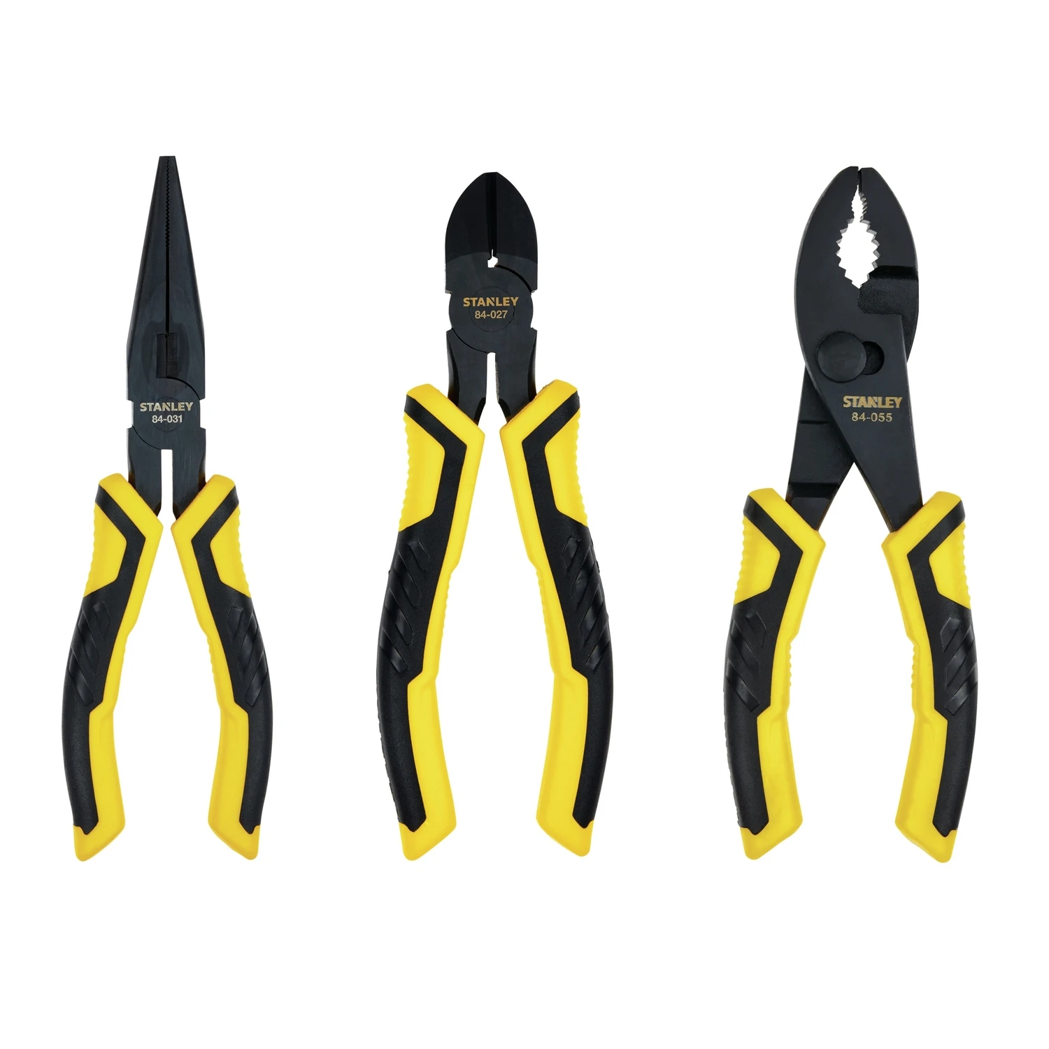 6 In. Drop Forged Steel Pliers Set, 3 Piece With Bi-material Handles, Model 84-056