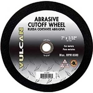 7 Inch Abrasive Cut-off Wheel, 5/8 Inch Arbor, Aluminum Oxide