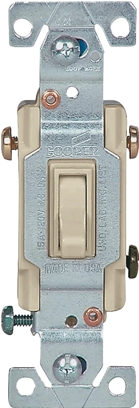1303-7v 15-amp 120-volt Ivory 3-way Toggle Switch - Pack Of 10
