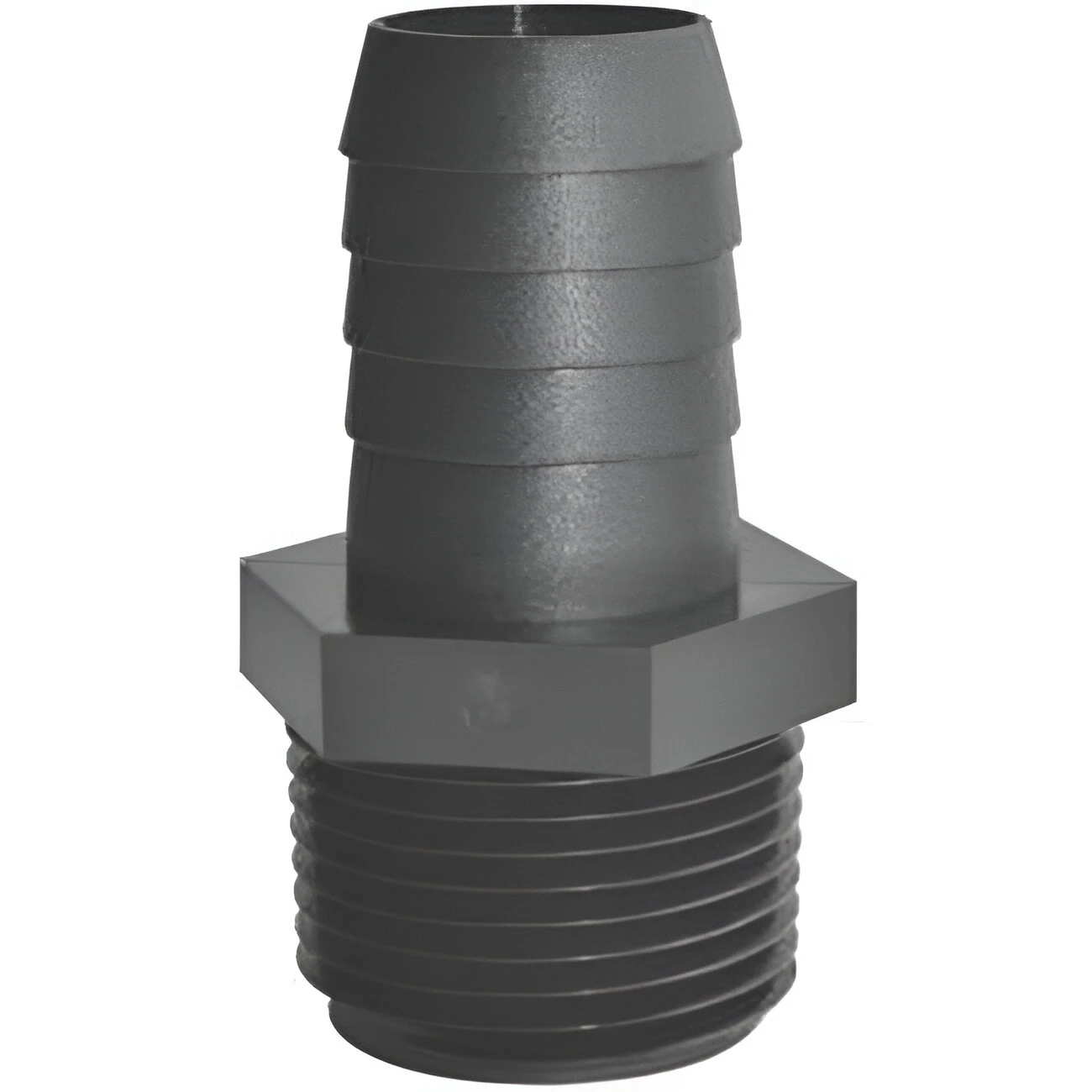 Inc A 1412 P Threaded Poly Adapter 0.25 In. Mpt X 0.50 In. Barb, 5 Pk