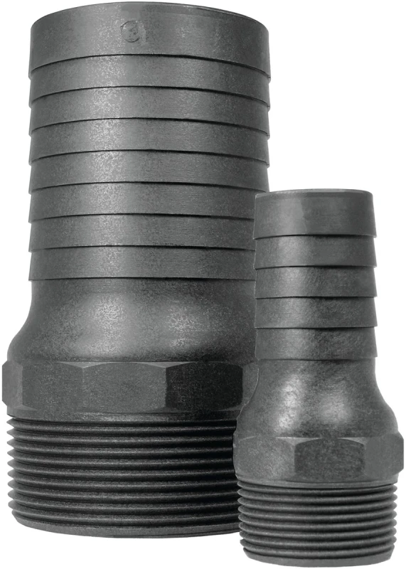 Cn 125 P Heavy-duty Polypropylene Combination Nipple, 1.25 Inch Barb
