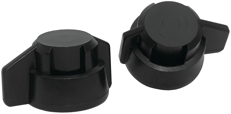 Y8253040 Winged Bayonet Cap, Closed, Black - 6 Pack