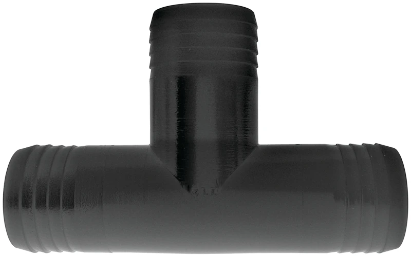 T200p Hose Adapter Tee, 2 Inch Barb, Polypropylene Fitting