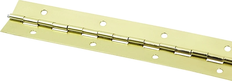 Continuous Hinge 72 In X 1-1/2 In Bright Brass Steel