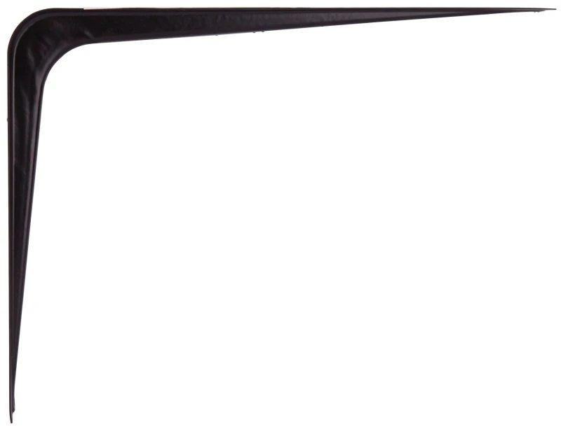 1733211 Black Shelf Bracket, 8 X 10 Inches, Steel Construction