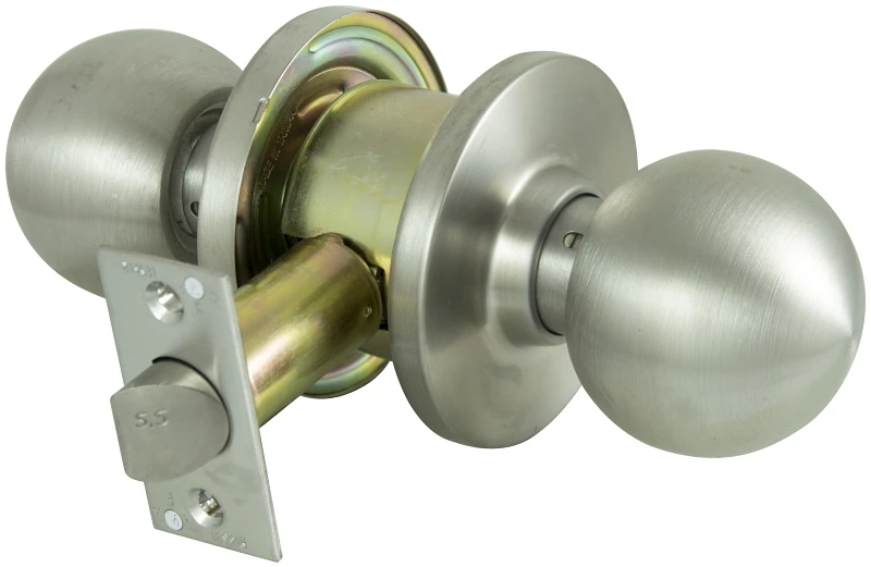 C363bv-ps Passage Knobset Grade 2 Stainless Steel For Interior Doors