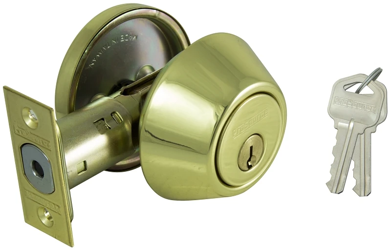 Single Cylinder 6-way Poly Brass Deadbolt With Full-lip Radius