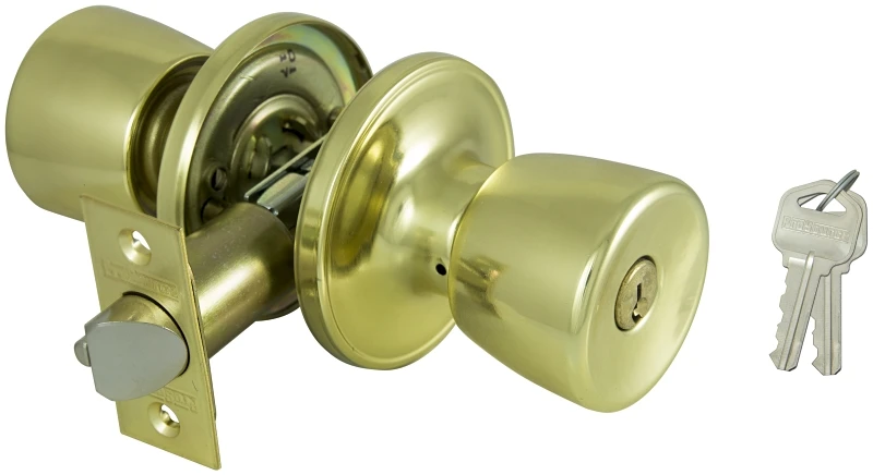 ProSource TS700V-PS Entry Knob, Brass, KW1, KA3 Keyway, 3 Grade