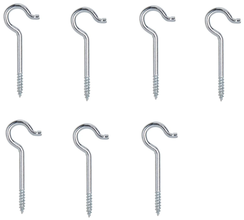 Ceiling Hook Steel 1-11/16 In Long, Zinc Plated Wire