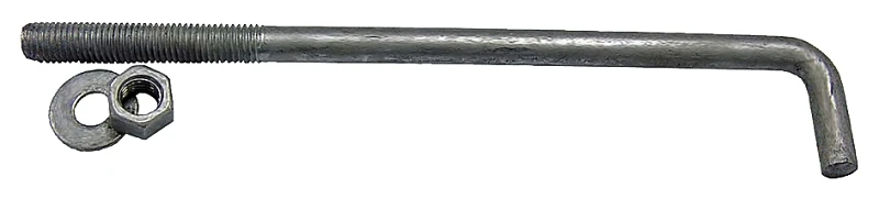 National Nail 1/2 X 8 In. Steel Pre-formed Anchor Bolt, Pack Of 50