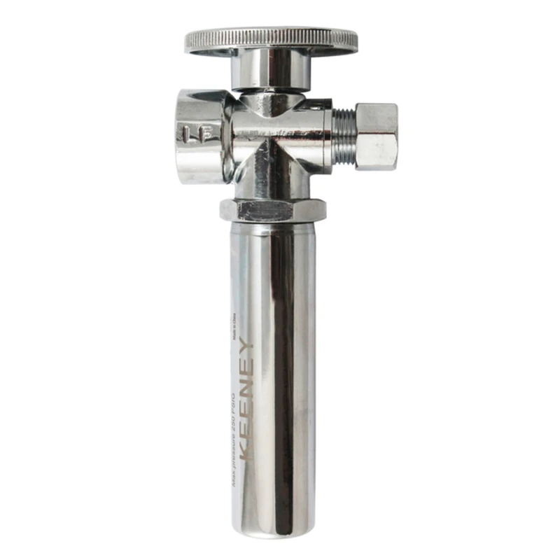 1/2 In. Fip X 3/8 In. Compression Brass Shut-off Valve With Water Hammer Arrestor