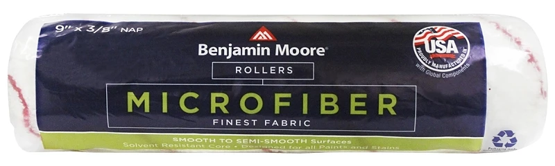 Benjamin Moore Microfiber Roller Cover 9 In. X 3/8 In. 1 Pk, Smooth Finish