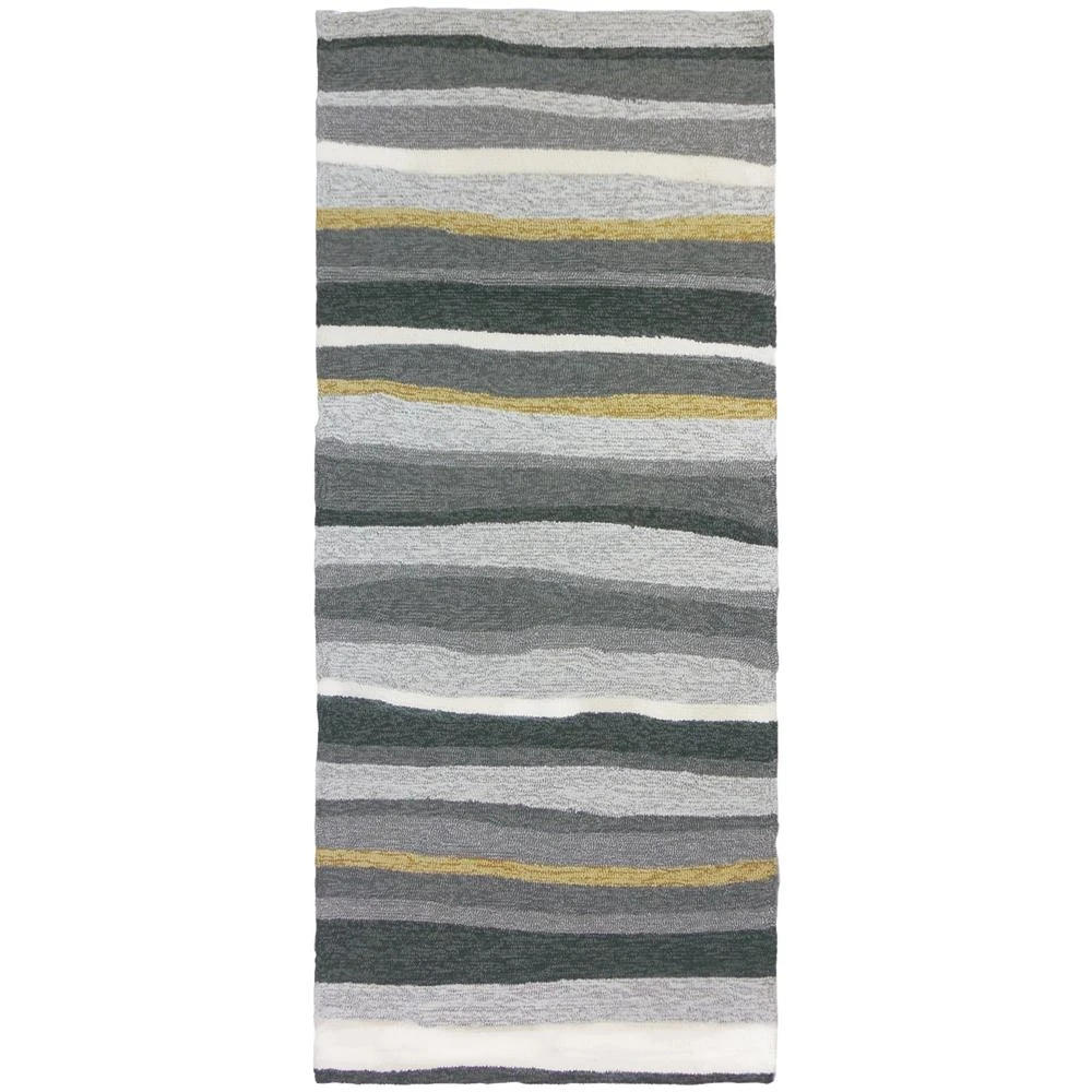 Driftwood Gray 2 Ft. 2 In. X 5 Ft. Indoor/outdoor Hand Hooked Area Rug
