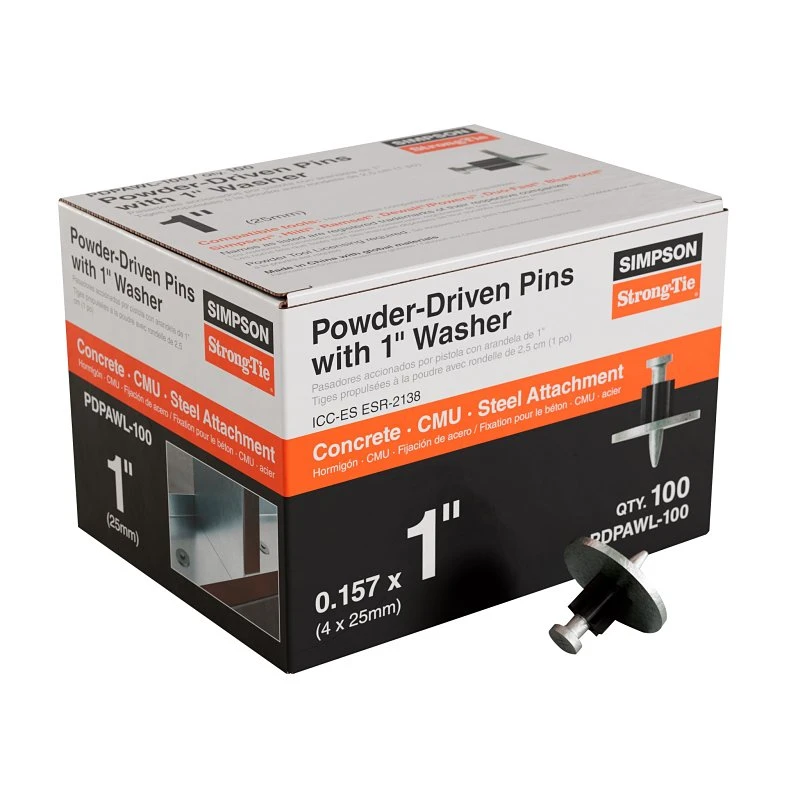 1 In. Fastening Pin With Washer (100-pack) Pdpawl-100