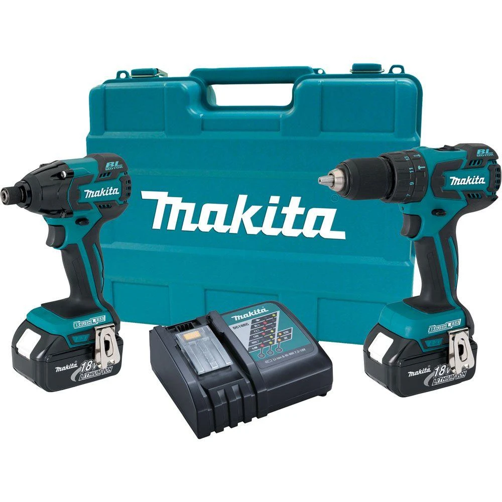 Lxt239 18-volt Lxt Lithium-ion Brushless 2-piece Combo Kit With Batteries