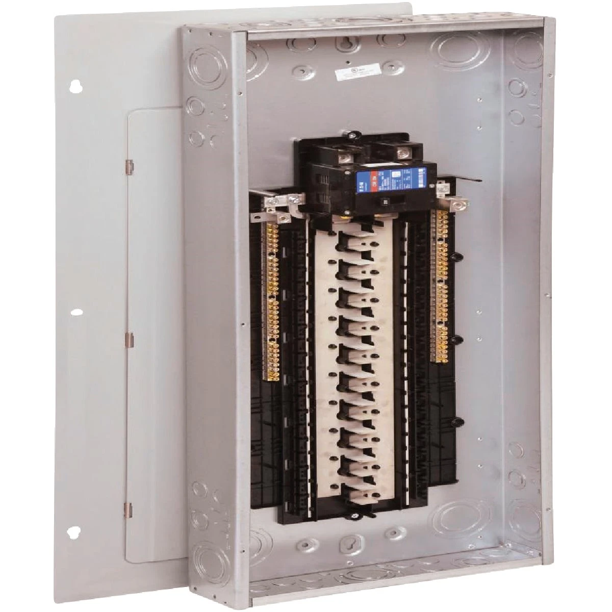 Load Center, Indoor, Combination Cover, 40 Space/80 Pole, 200-Amp Main Breaker