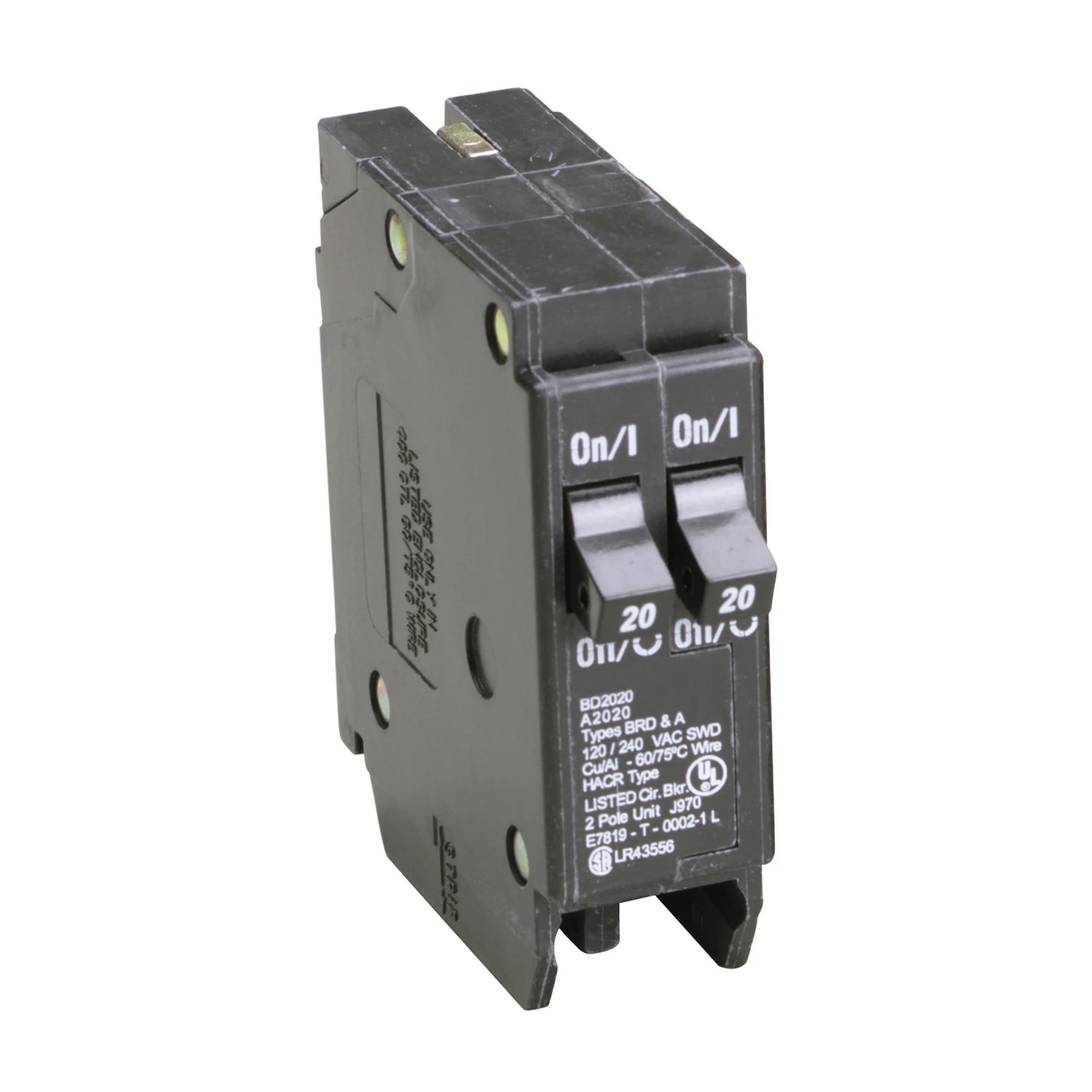 2-20A Single Pole Tandem Circuit Breaker