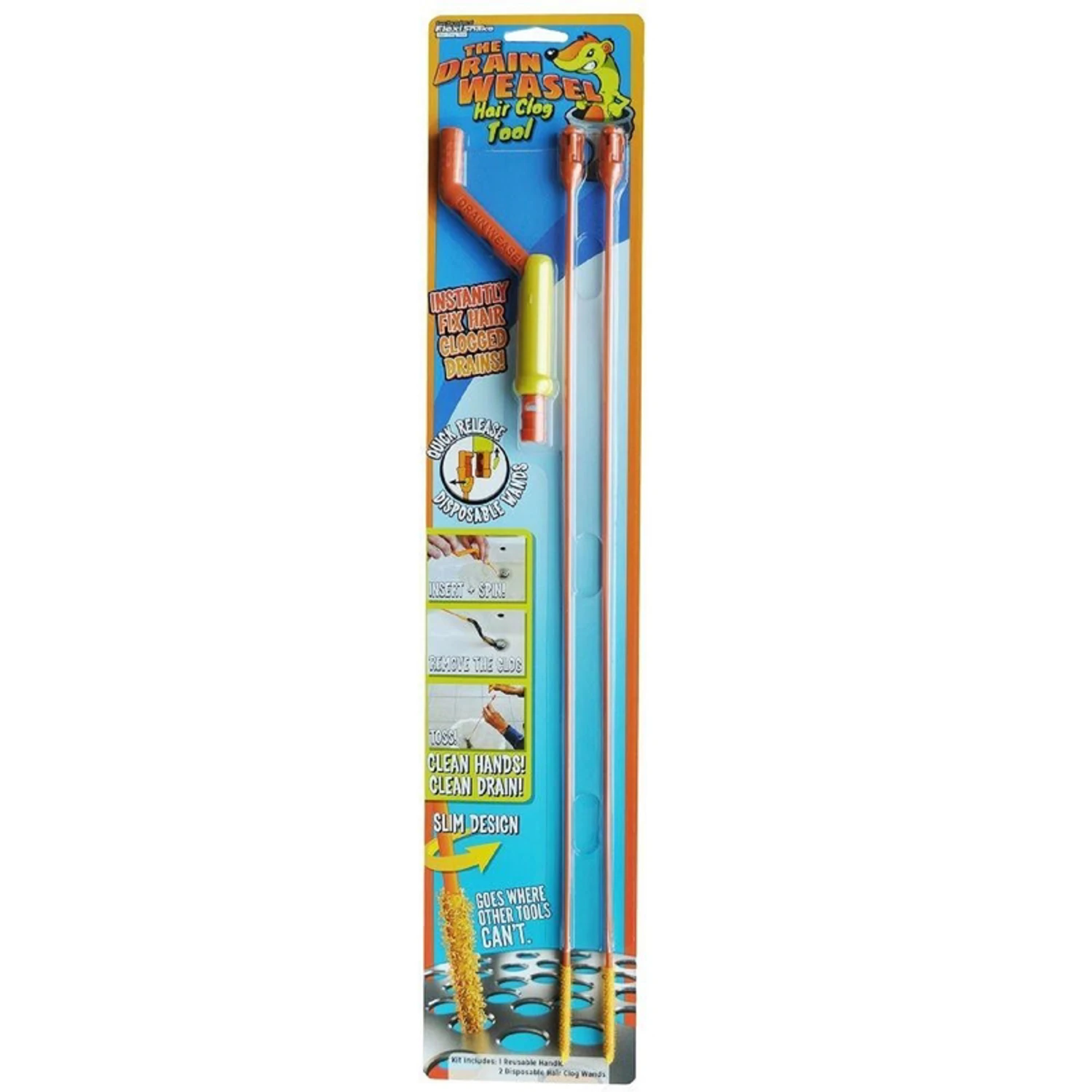 Drain Weasel Hair Clog Tool Starter Kit